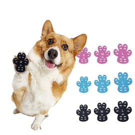 Feather Store Brand Dog Anti-Slip Paws Paws Paws Protection Scratch Prevention Flooring Slip Prevention Fall Prevention Pet Shoes Hip Protection Set of 4 x 5 (S, Pink)
