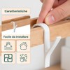 Avilia - Set 10 Ganci Bianchi Appendiabiti Scaldasalviette Universali in