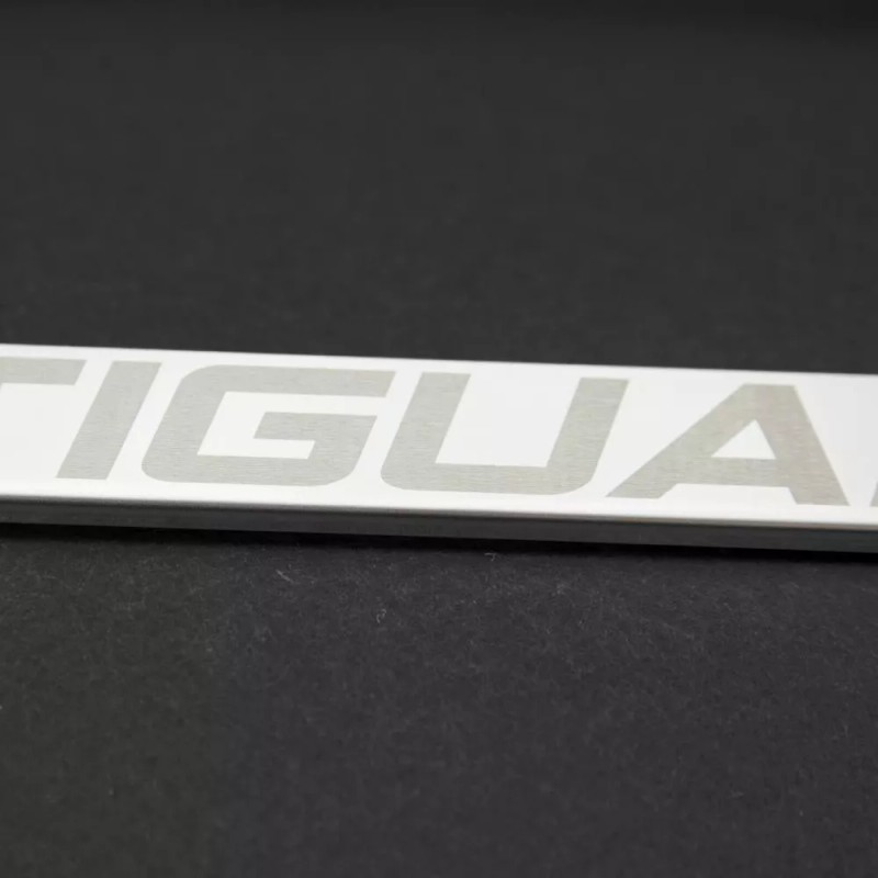 KA Depot One Tiguan Laser Engraved Stainless Steel License Plate
