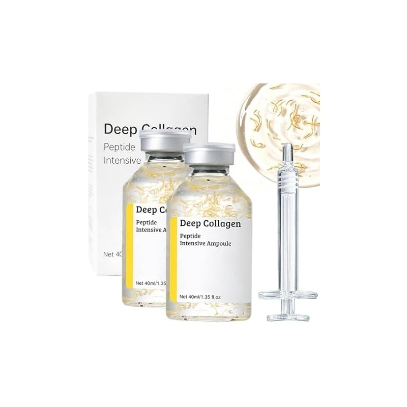 2Pcs Sérum Facial Antiedad con Colágeno Profundo y Péptidos 40ML