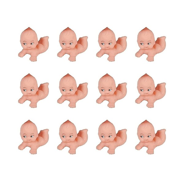 JIAKAI 1.75" Long Kewpie Dolls for Baby Shower Favors Decoration, Party Decorations, Baby Gift Decorations-12pcs