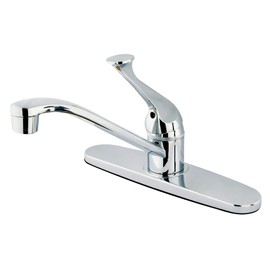 Kingston Brass KB571 Chatham Single Handle Kitchen Faucet without Sprayer, Polished Chrome, 10 x 7.13 x 2.38