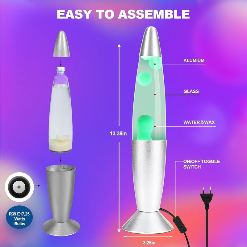 CELLUSTOP Lava Lamp for Rocket - Magma Lamp - Decorative