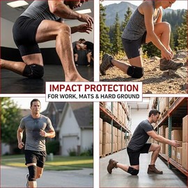 McDavid Knee Pad with Thick Gel Insert for Impact Absorption. Compression Sleeve for Support and Protection. Sorbothane Sponge. For Sports and Activit