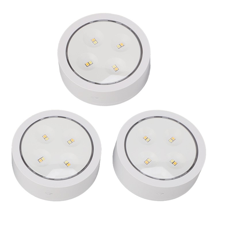 3Pcs Remote Control LED Light ABS Night Lamp Home Decoration