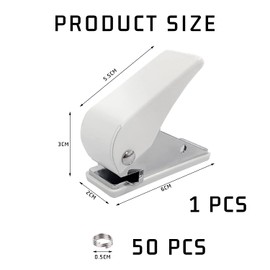 TIANNAIT 1 Piece Hole Punch with 50 Pieces O Rings Portable Dart Hole Punch Dart Flight Accessories Small and Lightweight Suitable for Party Bar