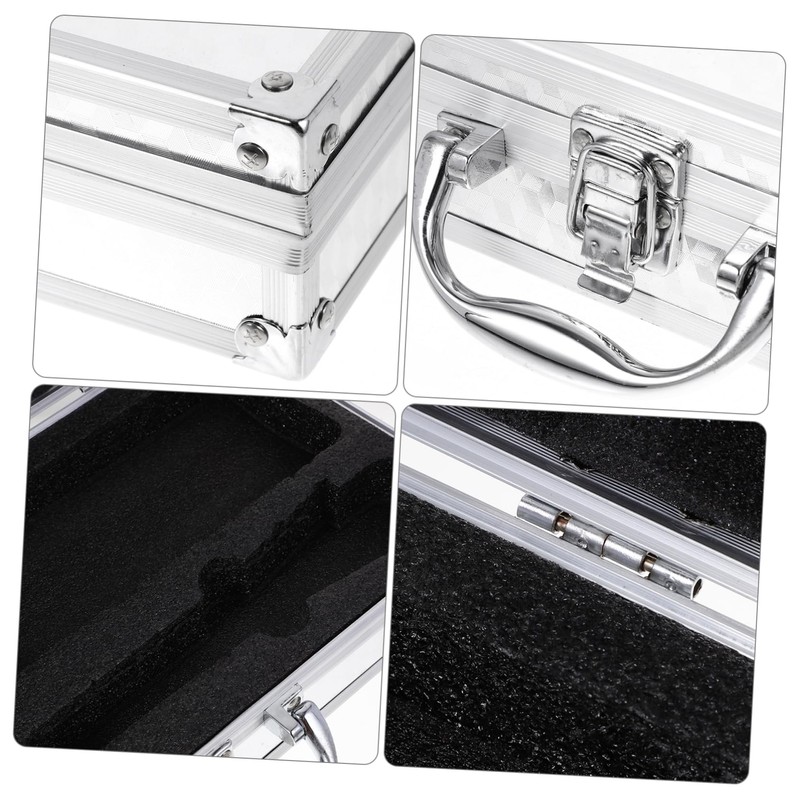 WHAMVOX Aluminum Tool Box Portable Hard Shell Carrying Case with