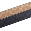 Coach Men's Belt Reversible Tan Charcoal CY922 QBRMO, tan x