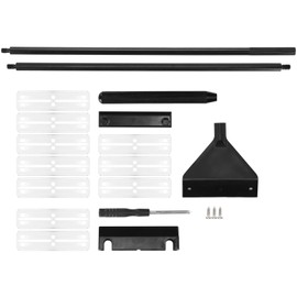 Aquarium Algae Scraper Aluminum Alloy Glass Fish Tank Algae Cleaner with Detachable Pole65cm with 10 Blades