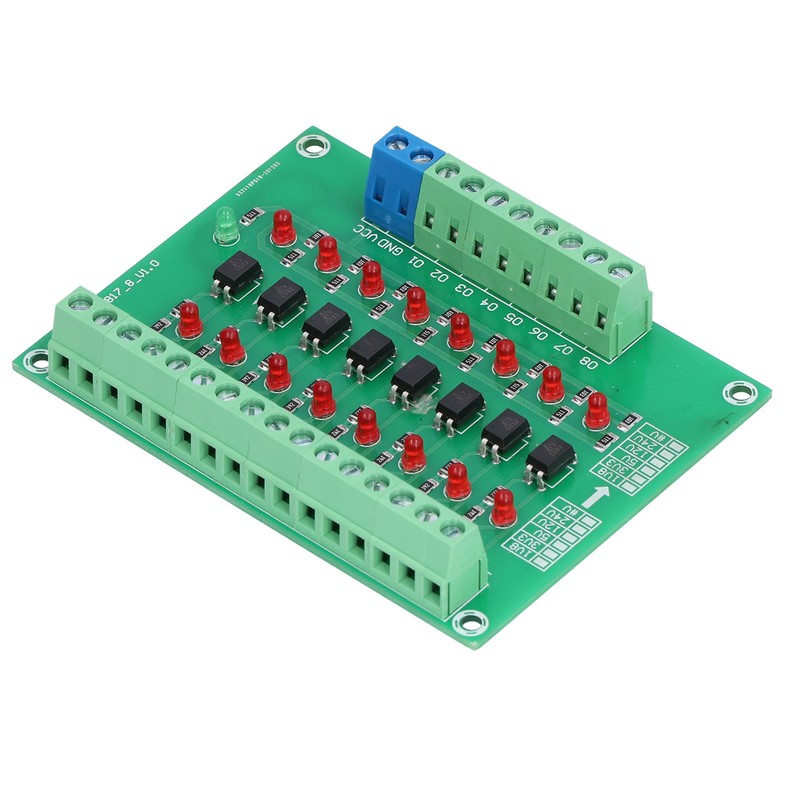 Optical Isolation Module 24V to 5V 8 Channel Optocoupler PLC