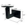 LANGLIER Handrail Brackets for Adjustable Staircase Stair Railing Brackets with