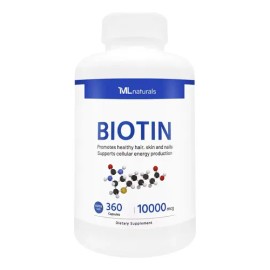 Ml Naturals Biotina 10000 Mcg 360 Cápsulas                                                                                                            