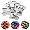 minkissy Eyeshadow Dispenser 30pcs Empty Metal Pans for Makeup Palette