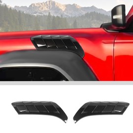 JWWY for Bronco Side Air Conditioning Vent Outlet Cover Trim Compatible with 2021-2023 Ford Bronco Raptor Accessories Black Carbon Fiber 2PCS