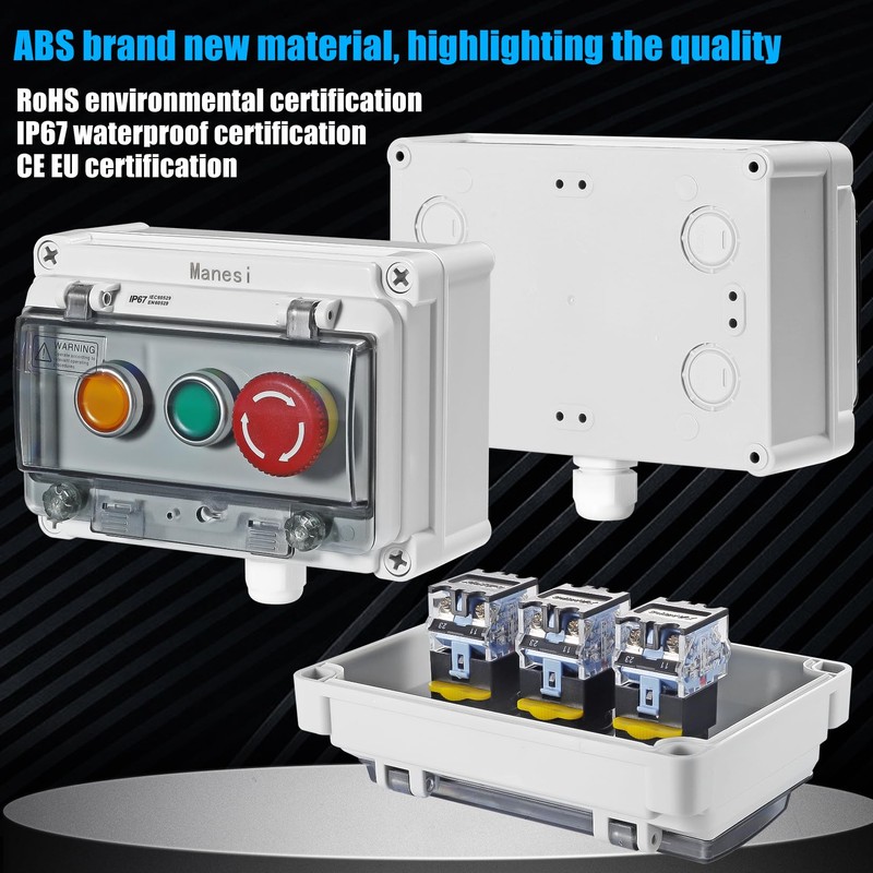 Push Button Switch IP67 Outdoor Waterproof Button Switch Box Emergency