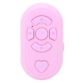 Bluetooth Remote Control Page Turner, Fingertip Page Turner with 32.8ft Remote Control Distance, Phone Camera Video Recording Remote for Smartphones Tablets (Pink)