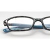 ハックベリー シニアグラス おしゃれな老眼鏡 度数+2.00 ツルがブルー フレームがブラウン系にアクセントが効いたお洒落 老眼鏡 P022S-2