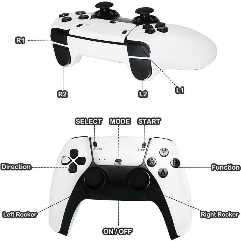 2025 New Video Gamepad Console with 30,000+ Games,ChildhoodClassic Game,4K HDMIOutput,