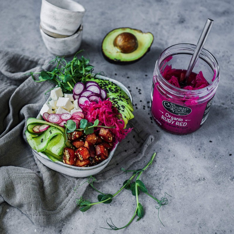 Ruby Red Raw Sauerkraut, Organic, 400g