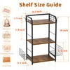 Purse Organizer with Side Hooks and Baskets for Purse Storage,