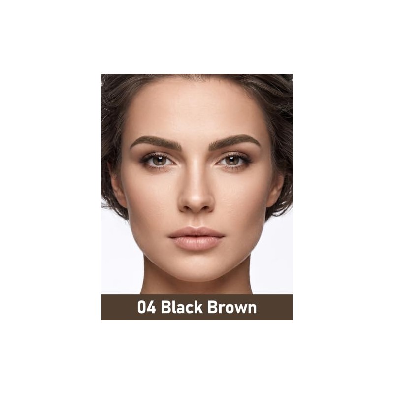 Erinde Lpiz Lquido para Cejas, Resistente al Agua, F204black Brown