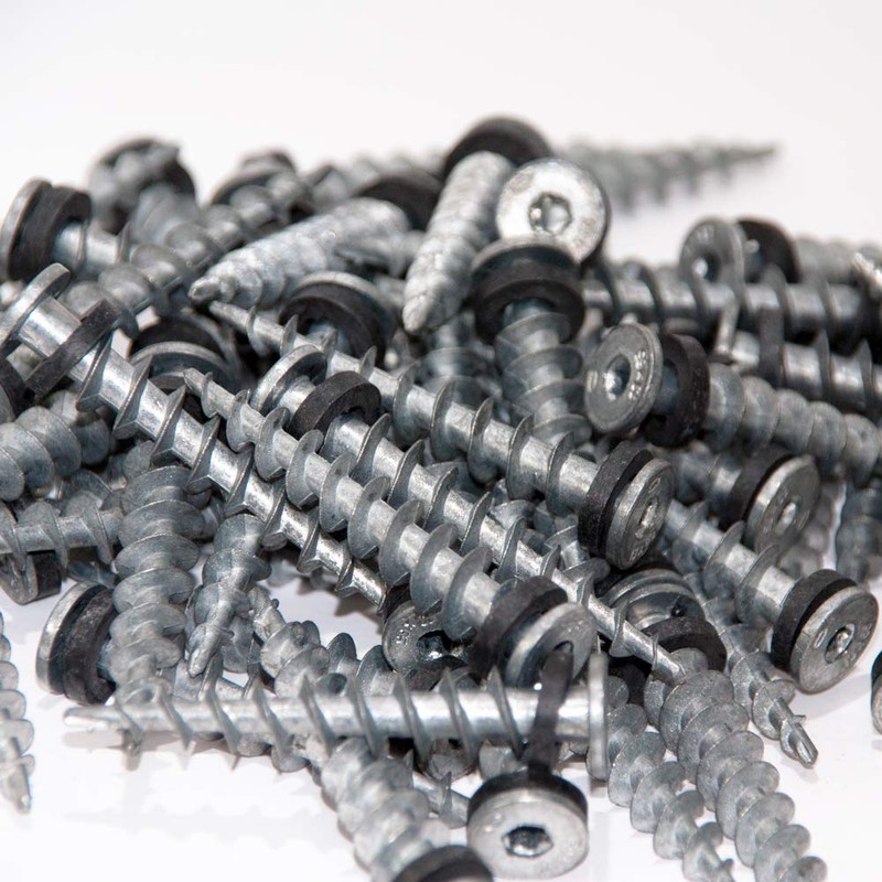 Pack of 10 Insulating Dowels Screw Spiral Dowels Insulation Dowels