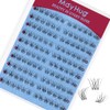 Mayhug Natural Lash Clusters Left&Right 120pcs Eyelash Clusters D Curl