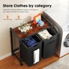 Sweetcrispy Laundry Hamper with 2 Pull-Out Removable Sorter Bags 2