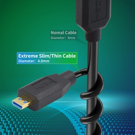 Duttek Cable micro HDMI a micro HDMI 2.1 en espiral de 8 K, cable en espiral micro HDMI macho a macho de 48 Gbps para televisores de alta definición, videocámaras, reproductores de juegos y cualquier otro dispositivo con un puerto micro HDMI de 1.2 m