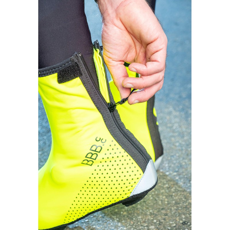 BBB Cycling Unisex's Shoe Covers WaterFlex 3.0, Neon Yellow, 41/42