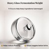 Glolaurge 1 Gallon Fermentation Jars with Airlocks & Glass Weights,