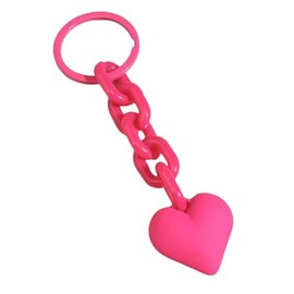 Lemua Heart Keychain for Women Acrylic Plastic Link Keychain Accessories for Car Keys Handbag Backpack
