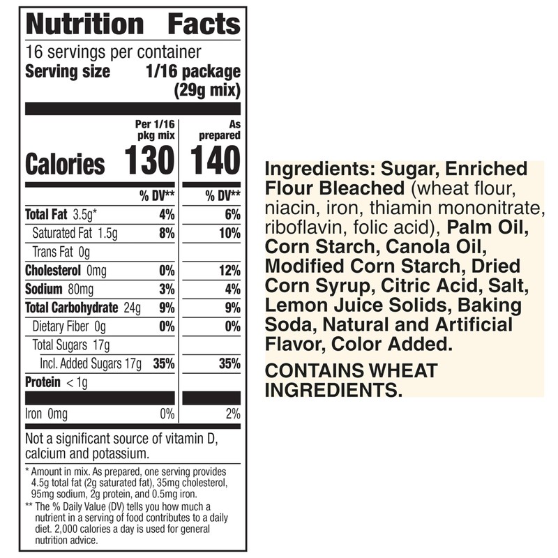 Betty Crocker Delights Supreme Lemon Bars Mix, 16.5 oz.