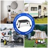 RV Step Stool Foldable 1-Step Ladder Sturdy Metal Stable Step