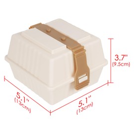 Reusable Sandwich Containers for Family Camping and Picnics - Multi-purpose Lunch Box with Lids, Plastic hamburger box