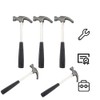 Garneck 5PCS Mini Claw Hammer Rubber Handle Household Carpet Wall