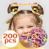 Candygirl 200PCS Baby Girls Hair Ties Colorful Elastics Hair Ties
