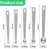 KIPTVO 5PCS Mini Measuring Spoons Set Stainless Small Teaspoon Micro
