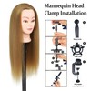 26" Mannequin Head High Temperature Resistant Hair Professional Hairdressing Training
