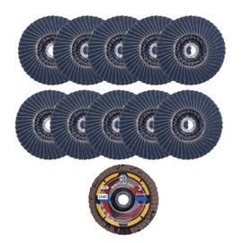 WA 10PACK - 3" Mini VSM Zirconia 80# Flap Discs Grinding & Sanding Wheels, 3/8" Arbor Hole, MAX 20,000RPM (GRIT 80)