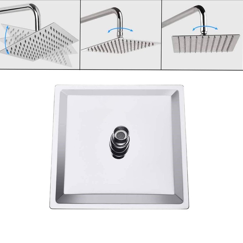 Rain Showerhead, 10 Inch Square Shower Head, Made from 304