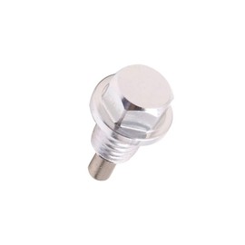 MACHSWON M12 X 1.75mm Thread Silver Tone Magnetic Car Oil Pan Drain Bolt Kit with Washer