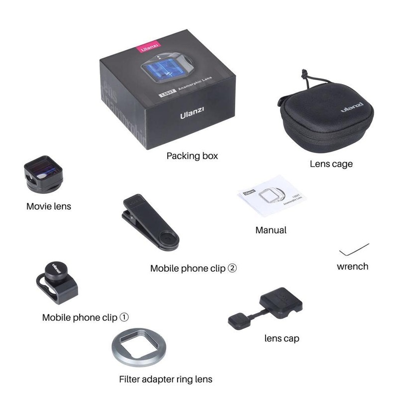 Ulanzi Anamorphic 1.55 XT Lens for All Smartphones