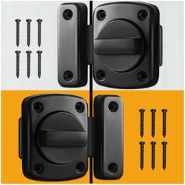 ANTEISI French Inner Door Lock Latch,Single Door Safety Locks from Inside,Door Lock for Bedrooms Reinforcement Locks,180 Degree Bathroom Compartment Lock Bathroom Stall Latches