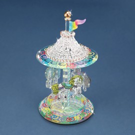 Glass Baron Carousel Figurine