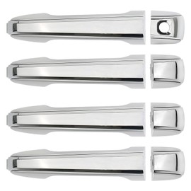 Osompar 4pcs Silver Exterior Door Handle for Lexus GX460 Toyota 4Runner 2010-2021 Front Rear Driver Passenger Side Replaces 69250-60060 69250-60070 69250-60050 69210-60170