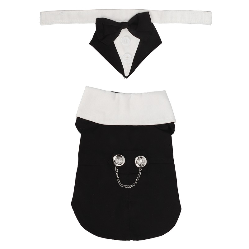 Dog Suit Soft Breathable Fashionable Bow Tie Puppy Costume for