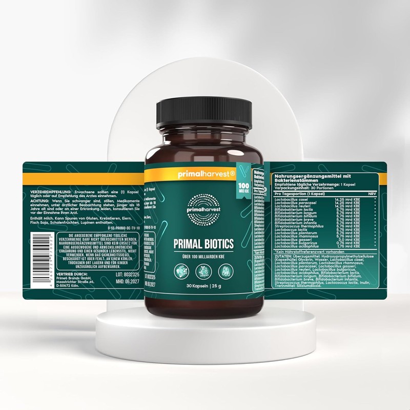Primal Harvest Primal Biotics - 30 Capsules - 15 Bacterial