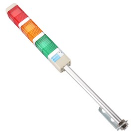 Baomain Industrial Signal Light Column LED Square Tower Light Indicator Continuous Light Warning Light Red Green Yellow DC 24V LTA-402T
