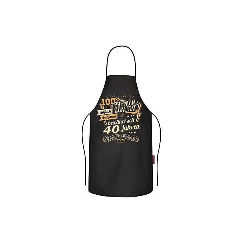 RAHMENLOS Barbecue Apron Cooking Apron Kitchen Apron Gift for 40th
